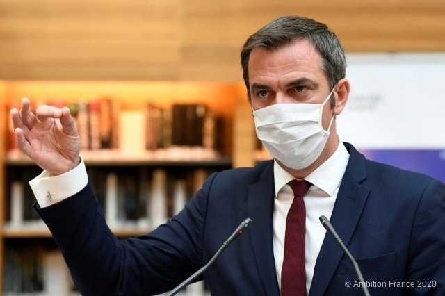 Le ministre de la Santé Olivier Véran présente les réformes décidées dans le cadre du Ségurt de la santé, mardi 21 juillet au ministère à Paris. ©Bertrand GUAY, AFP