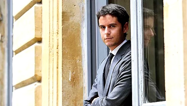 Gabriel Attal: «La force du président, c’est de choisir des gens non pas pour ce qu’ils sont mais pour ce qu’ils font, non pas pour d’où ils viennent mais pour où ils veulent aller.» Jean-Christophe Marmara/JC MARMARA / LE FIGARO Gabriel Attal