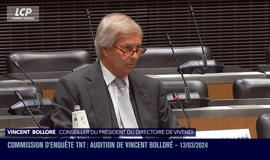 Vincent Bolloré : audition devant la commission d'enquête sur les fréquences TNT