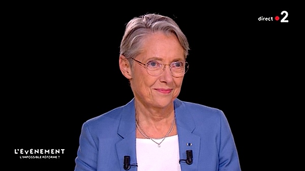 Elisabeth Borne dans "l'Evènement" sur France 2 