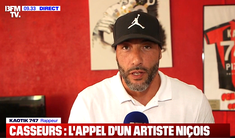 "Vous nous faites honte" : le rappeur Kaotik 747 dénonce la violence des casseurs le soir de PSG/Inter
