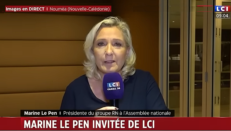 Marine Le Pen, invitée de LCI 