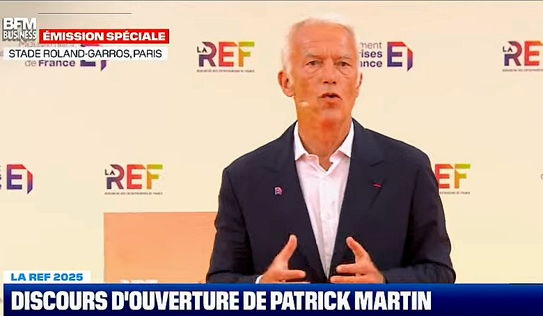 Suivez le discours de Patrick Martin à la REF