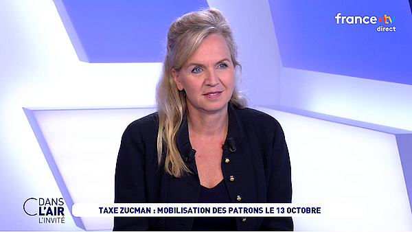 Virginie Calmels - Taxe Zucman : mobilisation des patrons le 13 octobre
