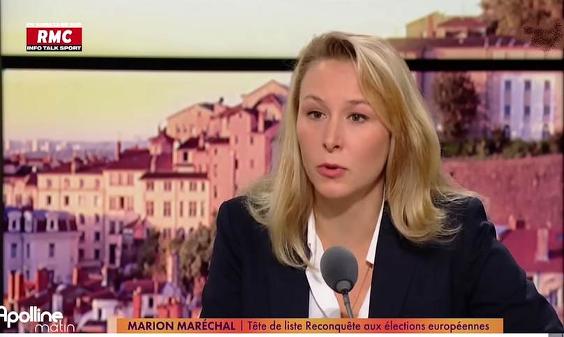 Marion Maréchal invitée d'Apolline de Malherbe sur RMC